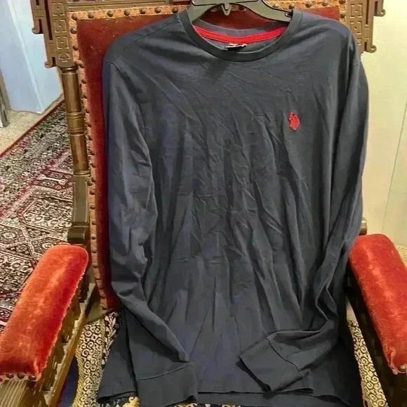 Dark blue long sleeve US Polo Association shirt size medium, men’s. - Picture 1 of 3
